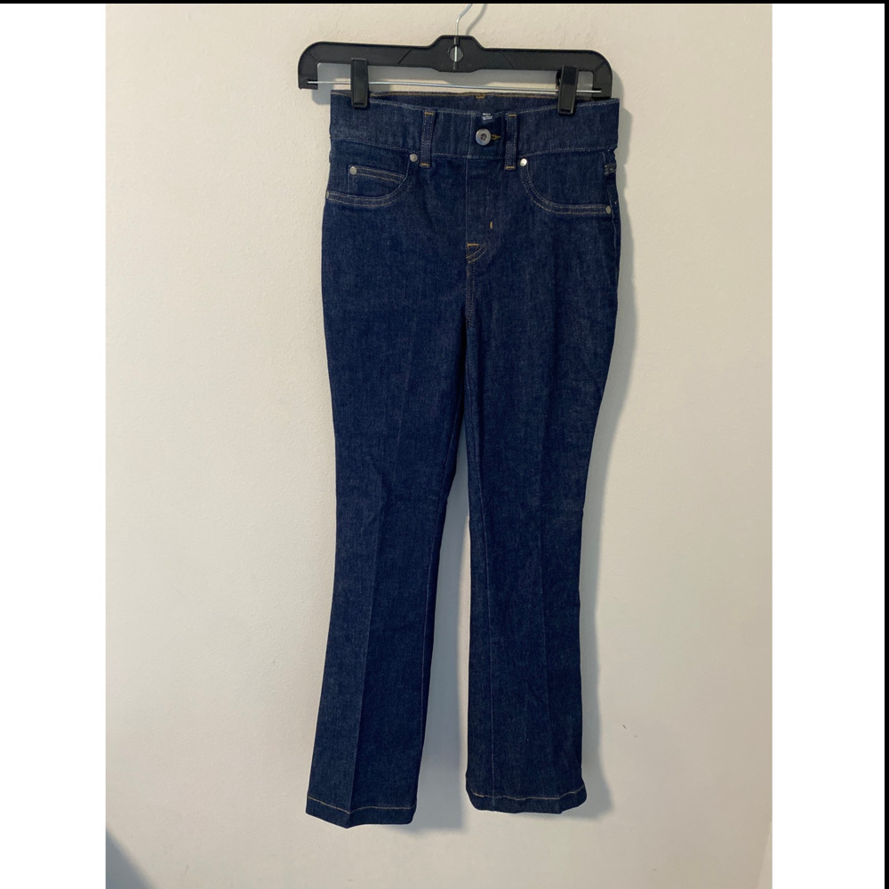 SPANX Stretch Flare Jeans Dark Wash Bootcut Denim Women's XS NWOT